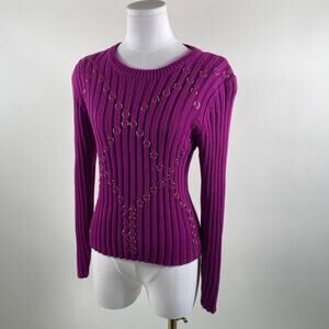 Vintage grunge piercing sweater